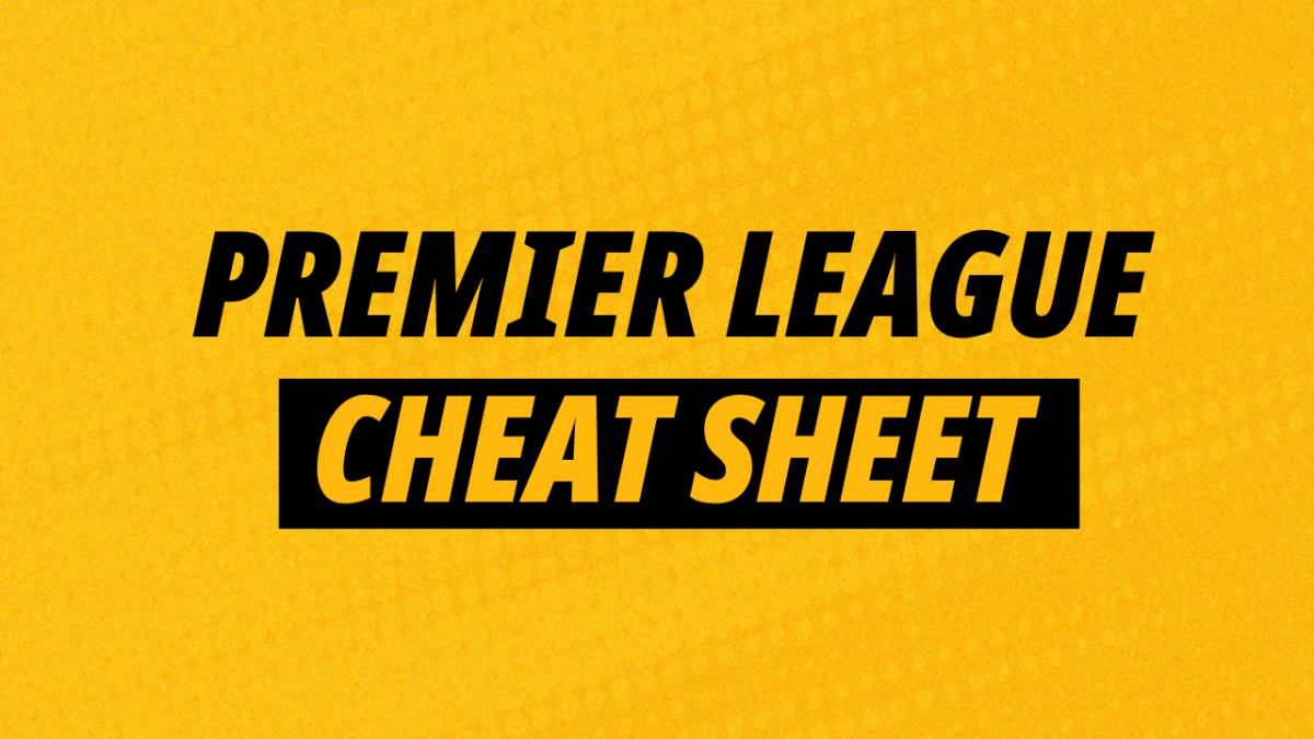 Image for Premier League football cheat sheet